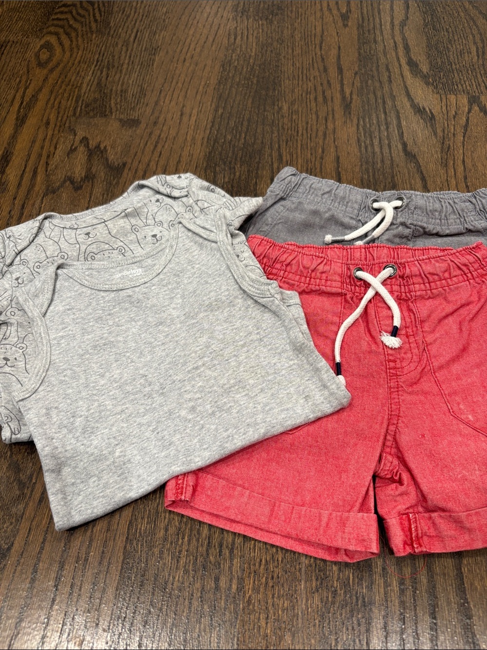 18M Kids Onesie and Drawstring Shorts Set